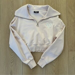 NERDY Cropped Half-zip Sweatshirt